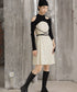 Cutout Layered Top & Dot Dress Co-ord